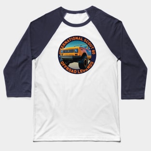 4x4 Offroad Legends: International Harvester Scout 80 Baseball T-Shirt